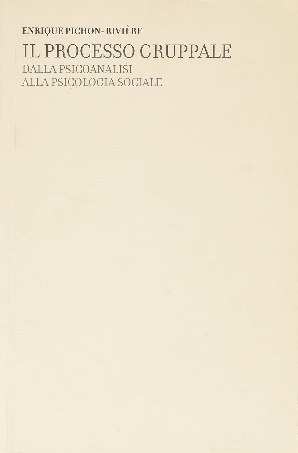 Copertina di Il processo gruppale